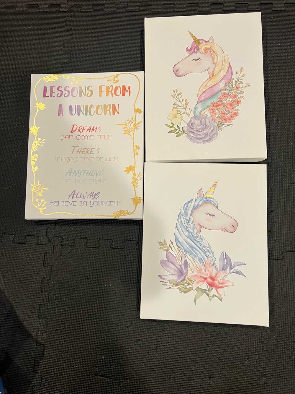 Unicorn Wall Art Set - Pastel Unicorn Prints